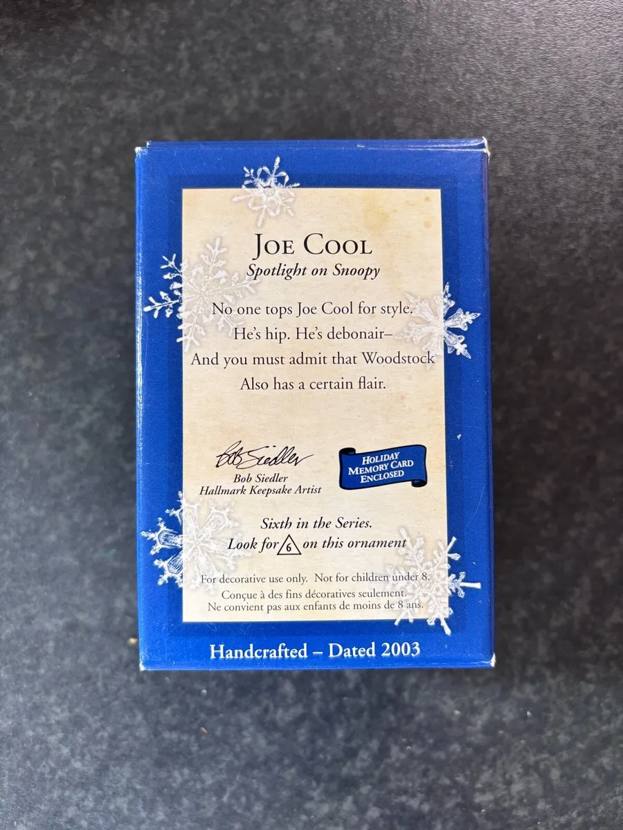 Snoopy Joe Cool ornament - Image 3