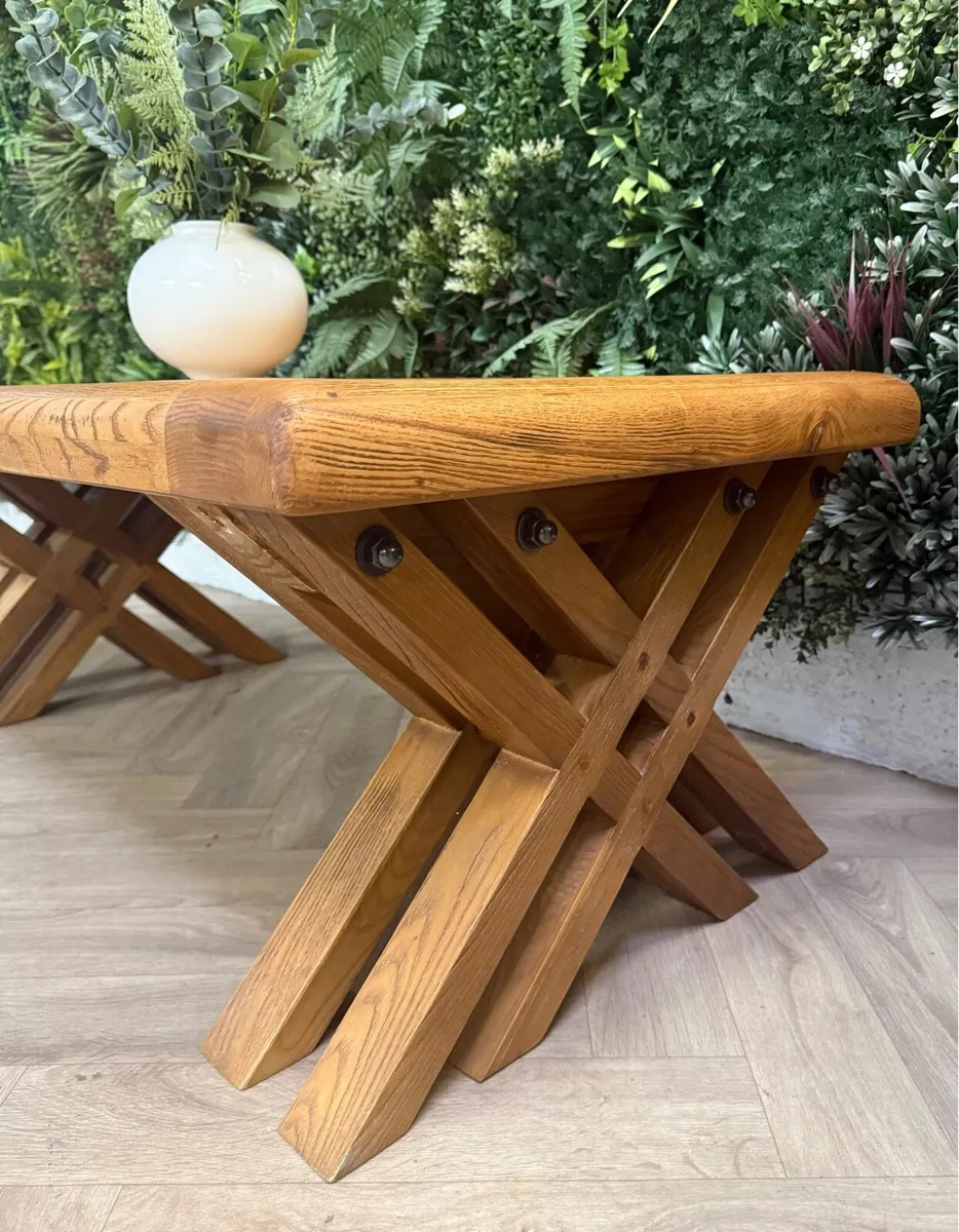 Oak coffee table - Image 3