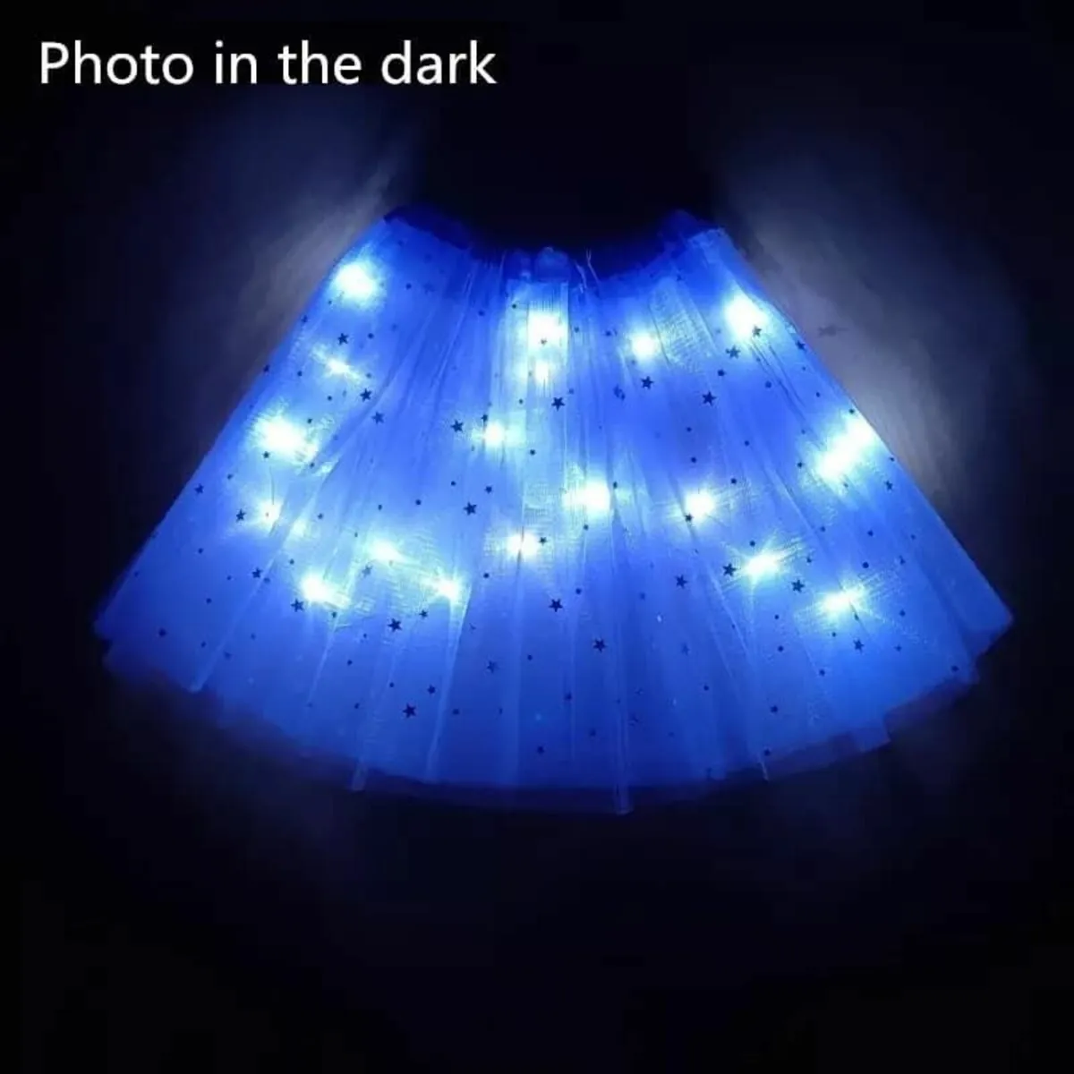 Children's blue tulle skirt one size - Image 2
