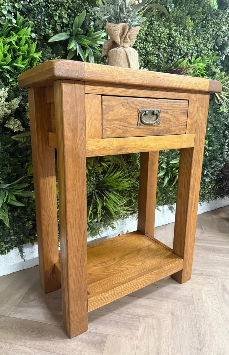 Oak occasional/console table - Image 1