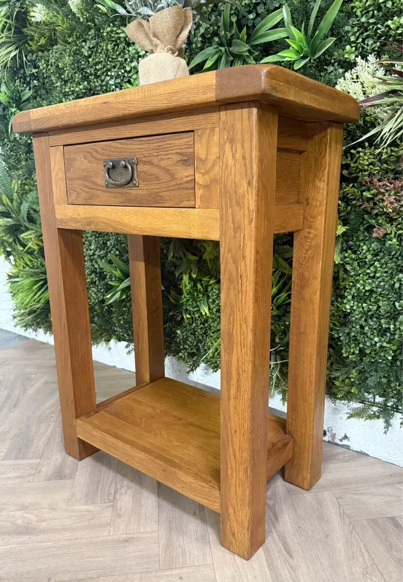 Oak occasional/console table - Image 3