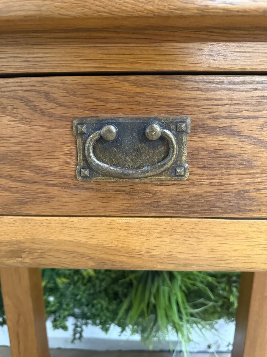 Oak occasional/console table - Image 4