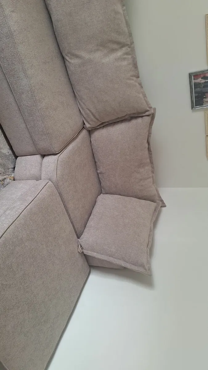 U shaped beige corner sofa - Image 2