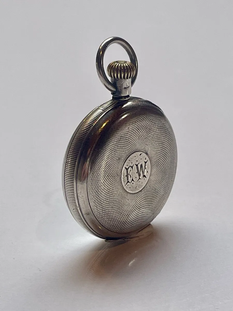 Antique Sterling Silver Waltham Pocket Watch - Image 2