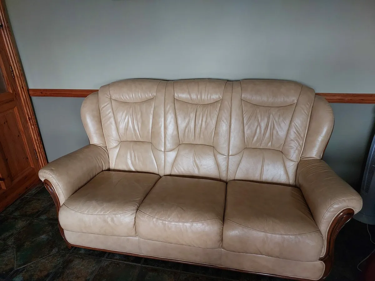 For Sale: Genuine Leather 3-Seater Sofa