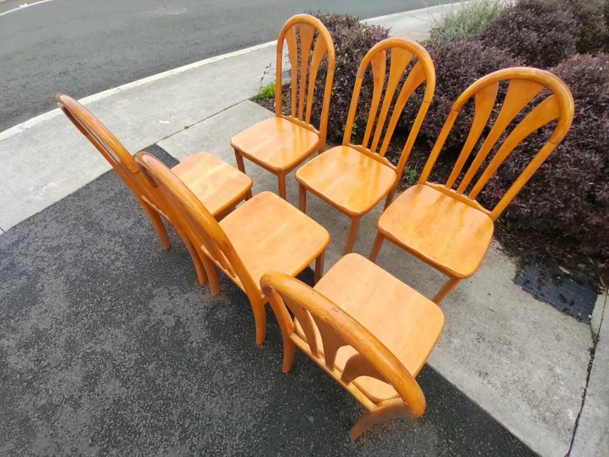 6 kitchen dining chairs - Image 4
