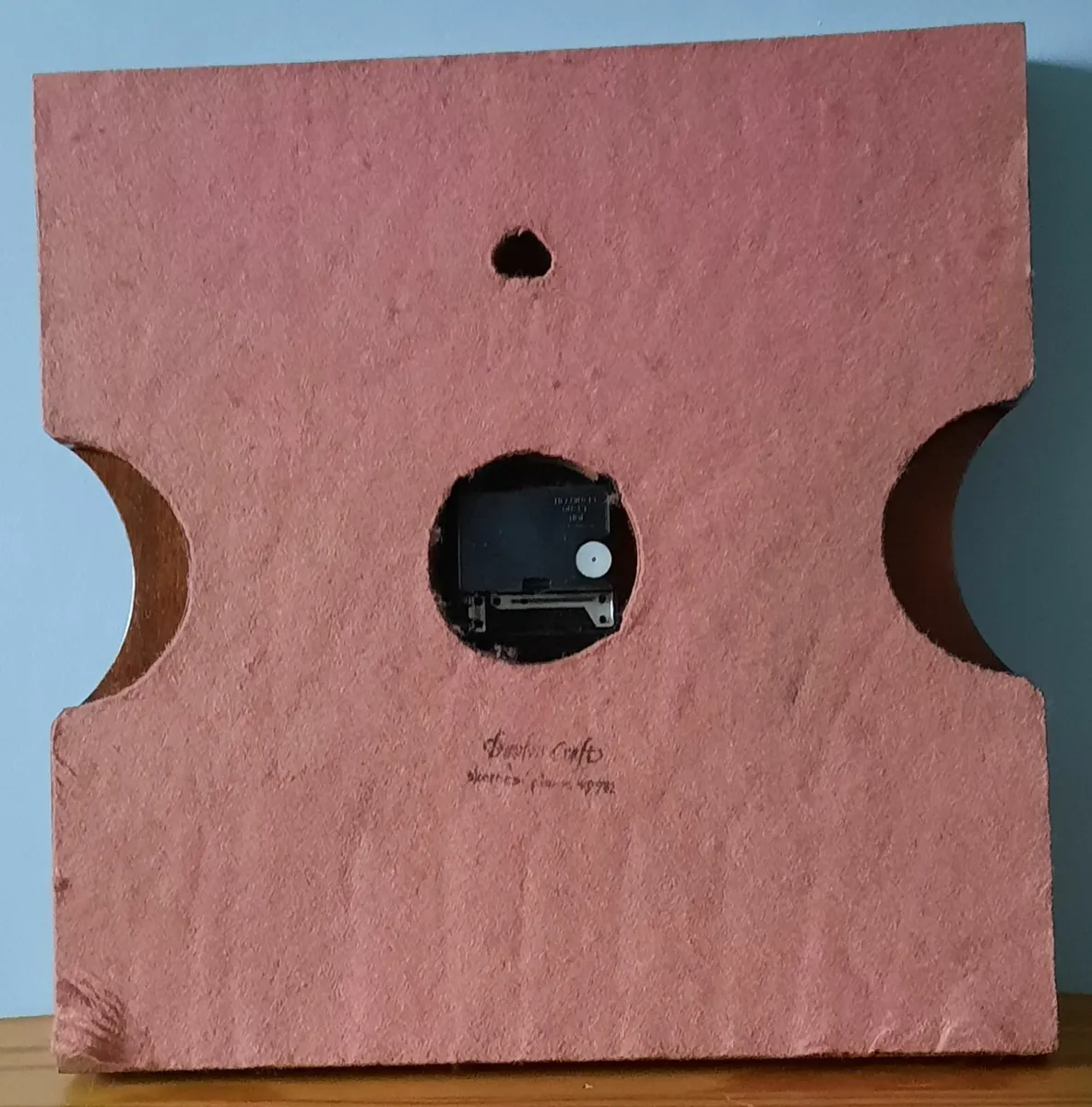 Square Wooden Handmade Clock - Image 2