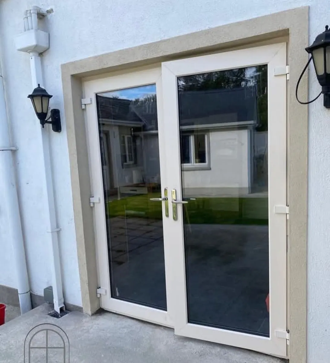 HIGH QUALITY PATIO FRENCH DOORS CREAM COLOUR