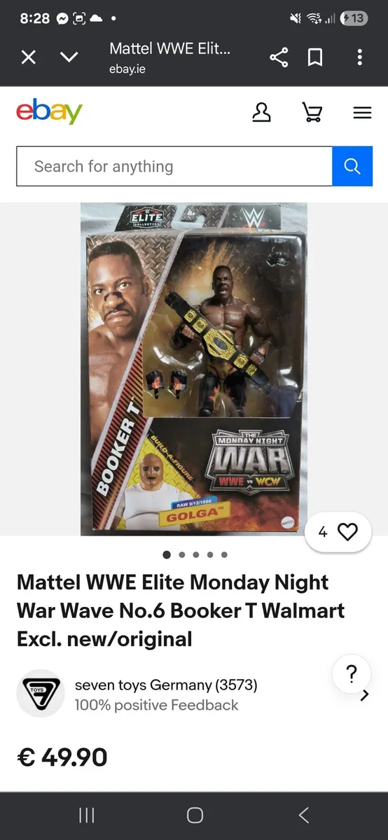 WWE Monday Night War Elite Collection Booker T Act - Image 4