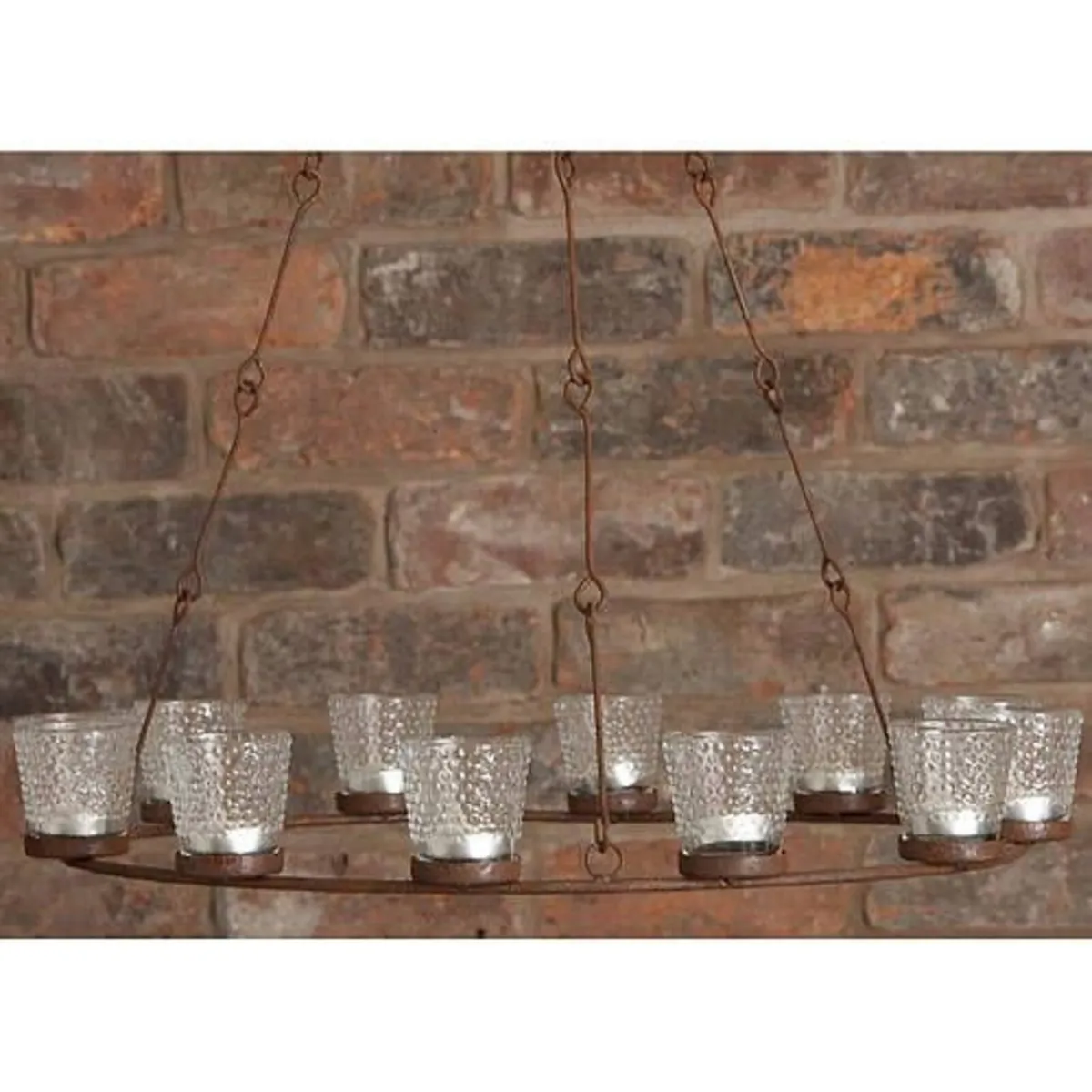 Hanging tea light chandelier - Image 1