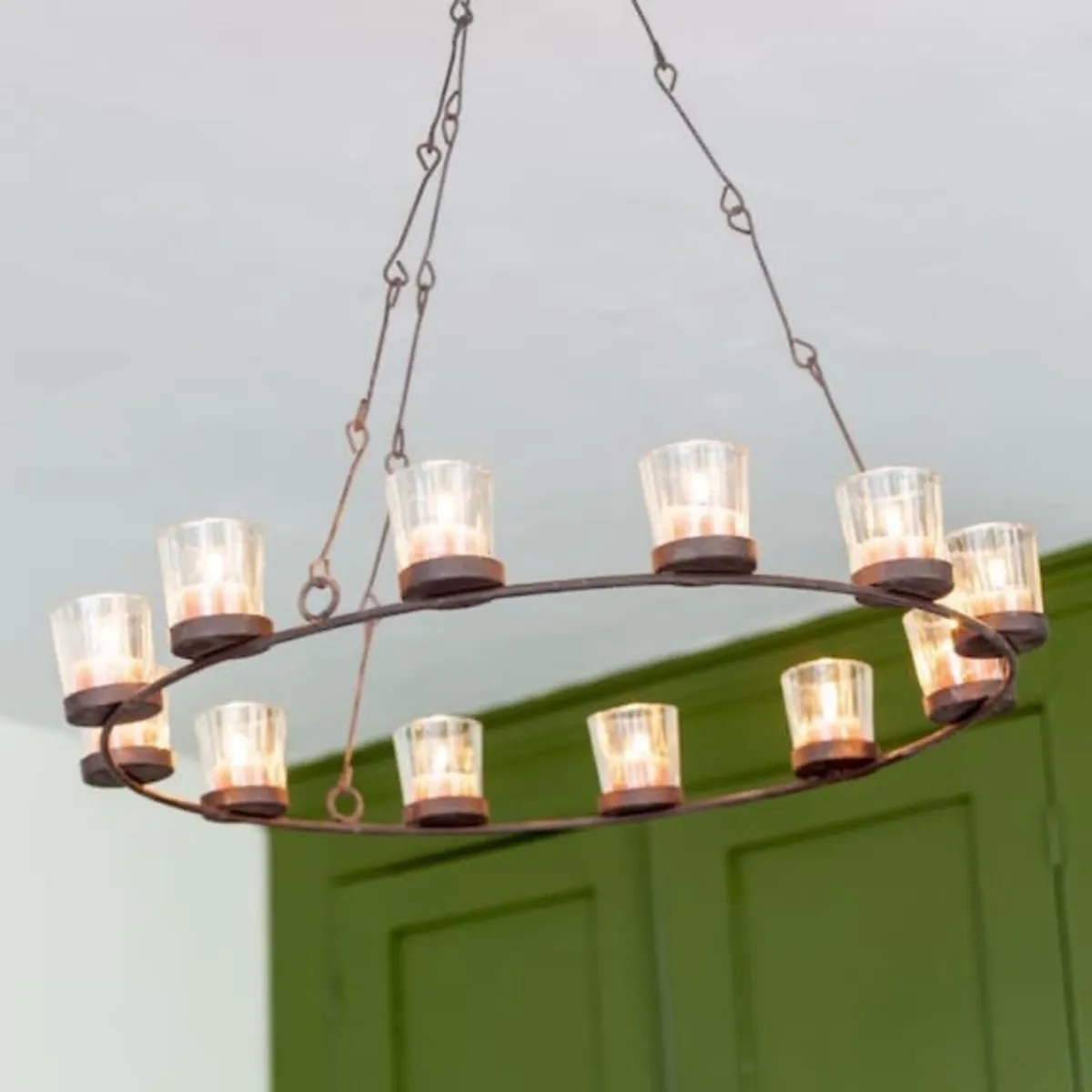 Hanging tea light chandelier - Image 2