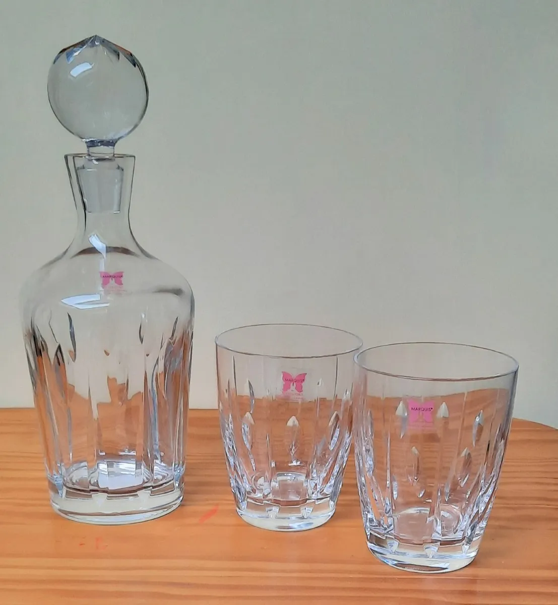Waterford Crystal Marquis Decanter/Tumblers (NEW) - Image 1