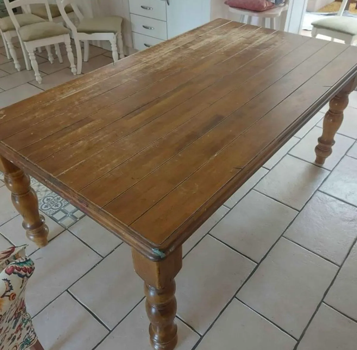 Solid wood kitchen table - Image 2