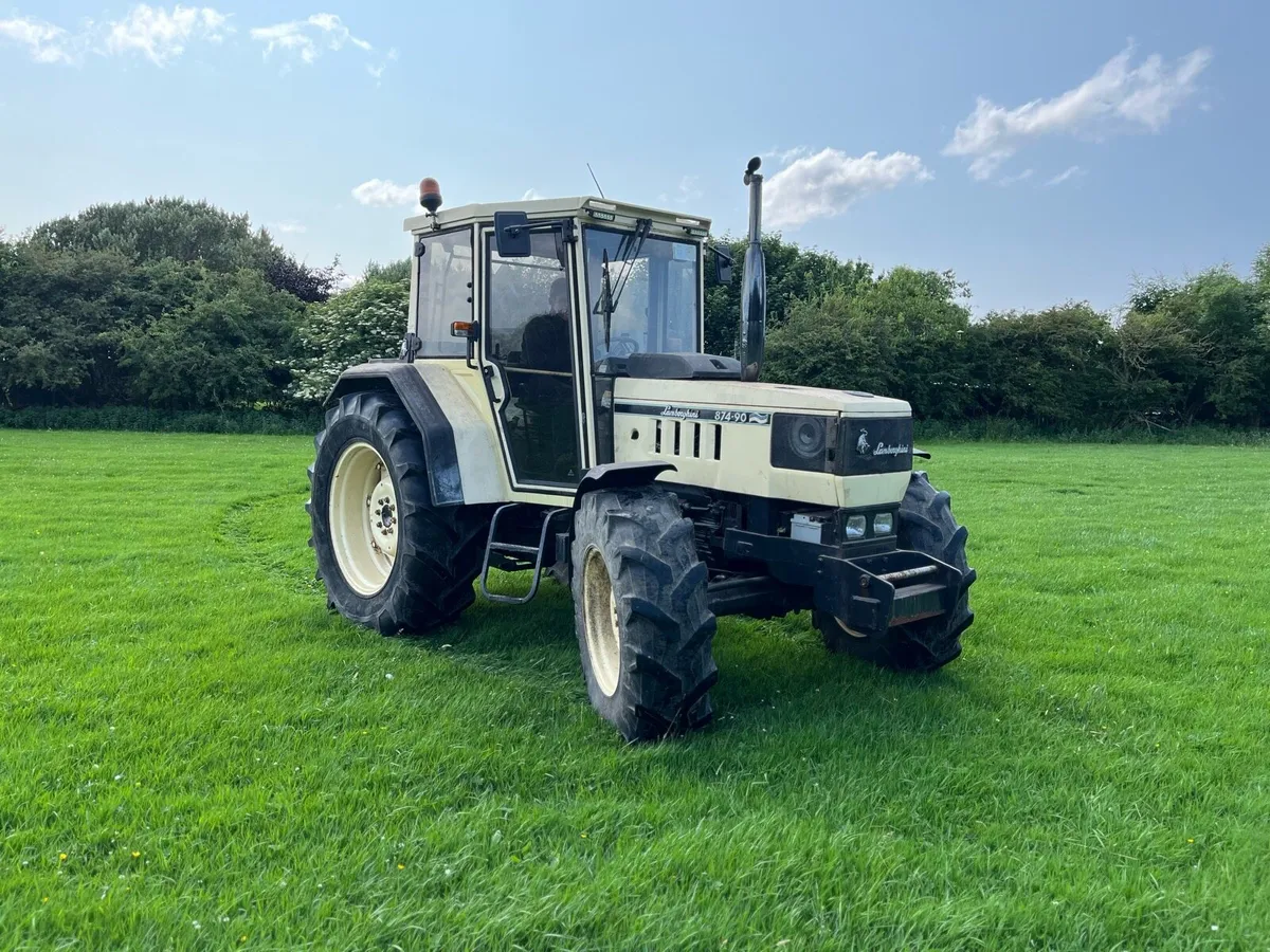 Lamborghini tractor and trailer - Image 1