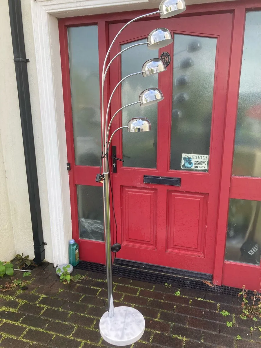7ft tall danish retro 1970s vintage lamp - Image 3