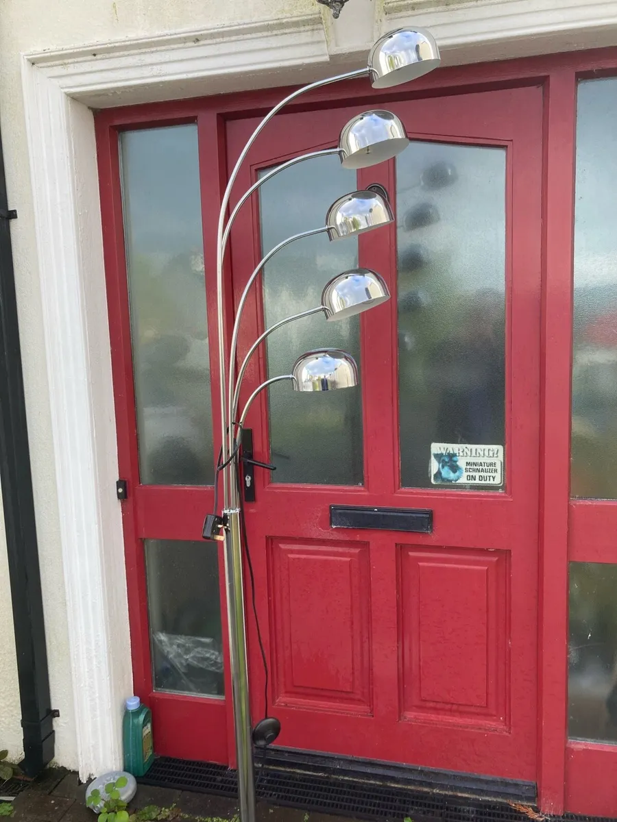 7ft tall danish retro 1970s vintage lamp - Image 4