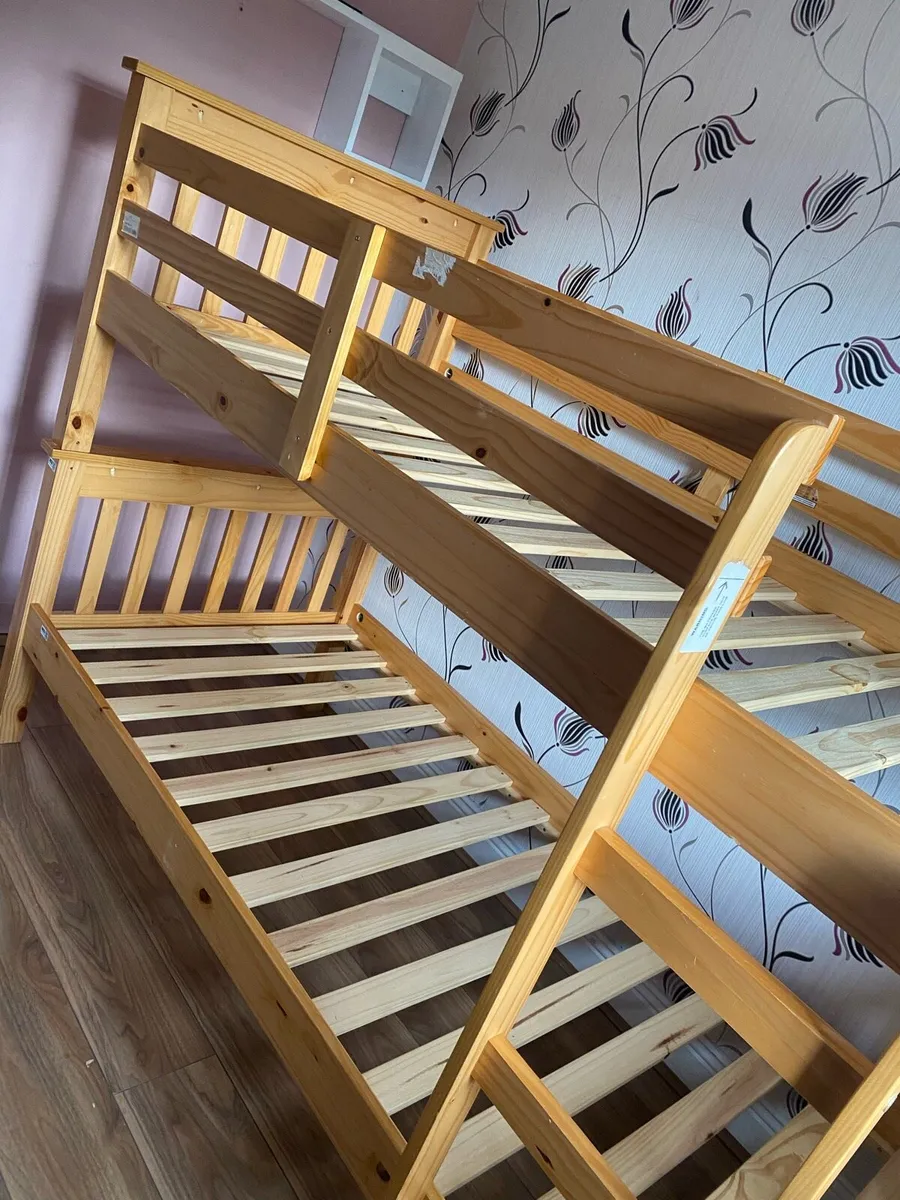 🔥used Solid Pine Wooden Bunk Bed - Image 1