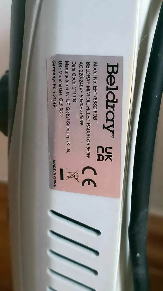 mini Oil filled Radiator 650w - Image 3