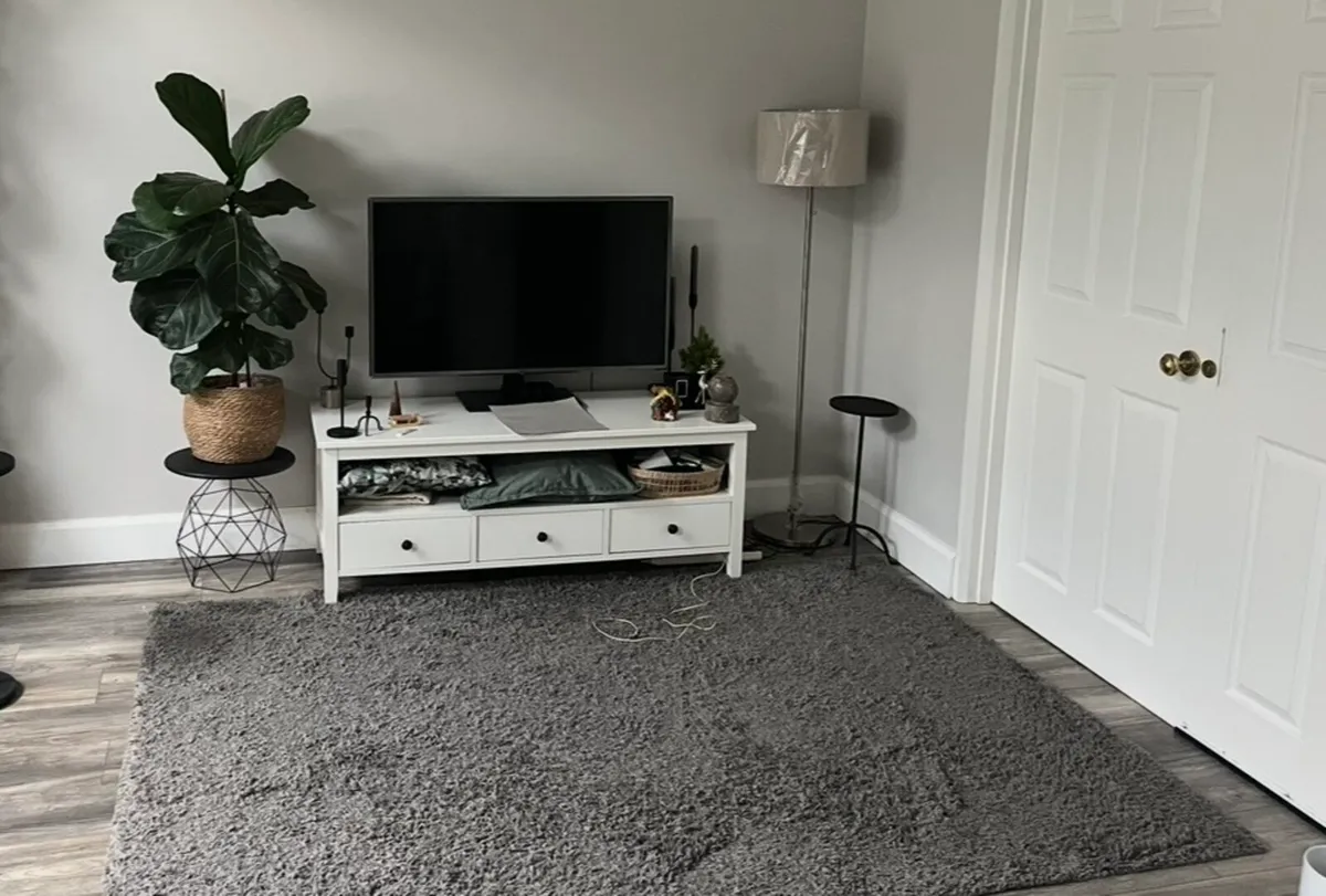 Ikea high pile grey rug - Image 1