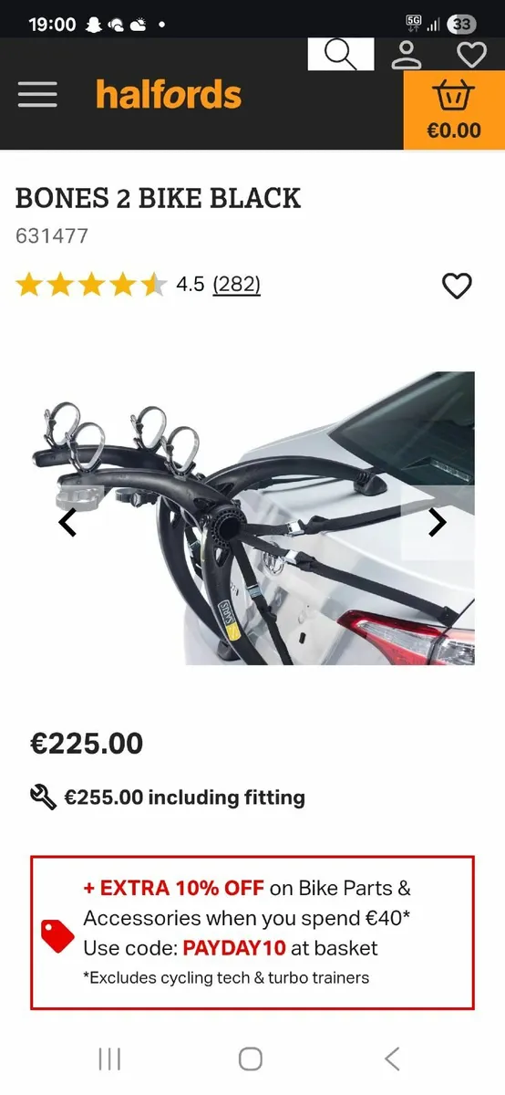 2 Bike rack for car. Saris Bones.