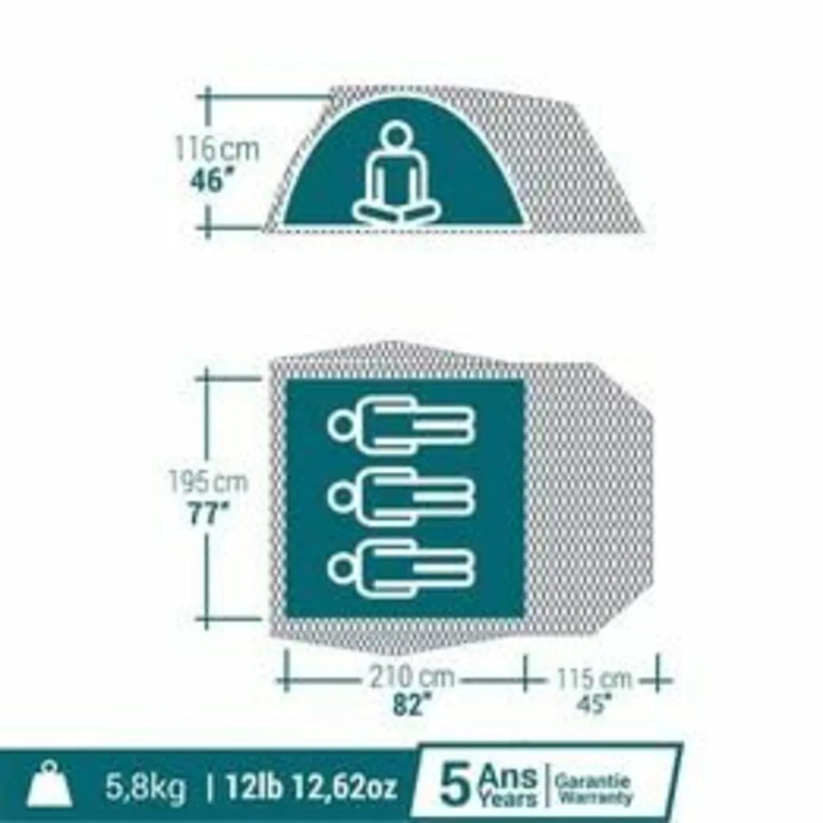 Camping tent (MH100 XL - 3 person) - Image 3