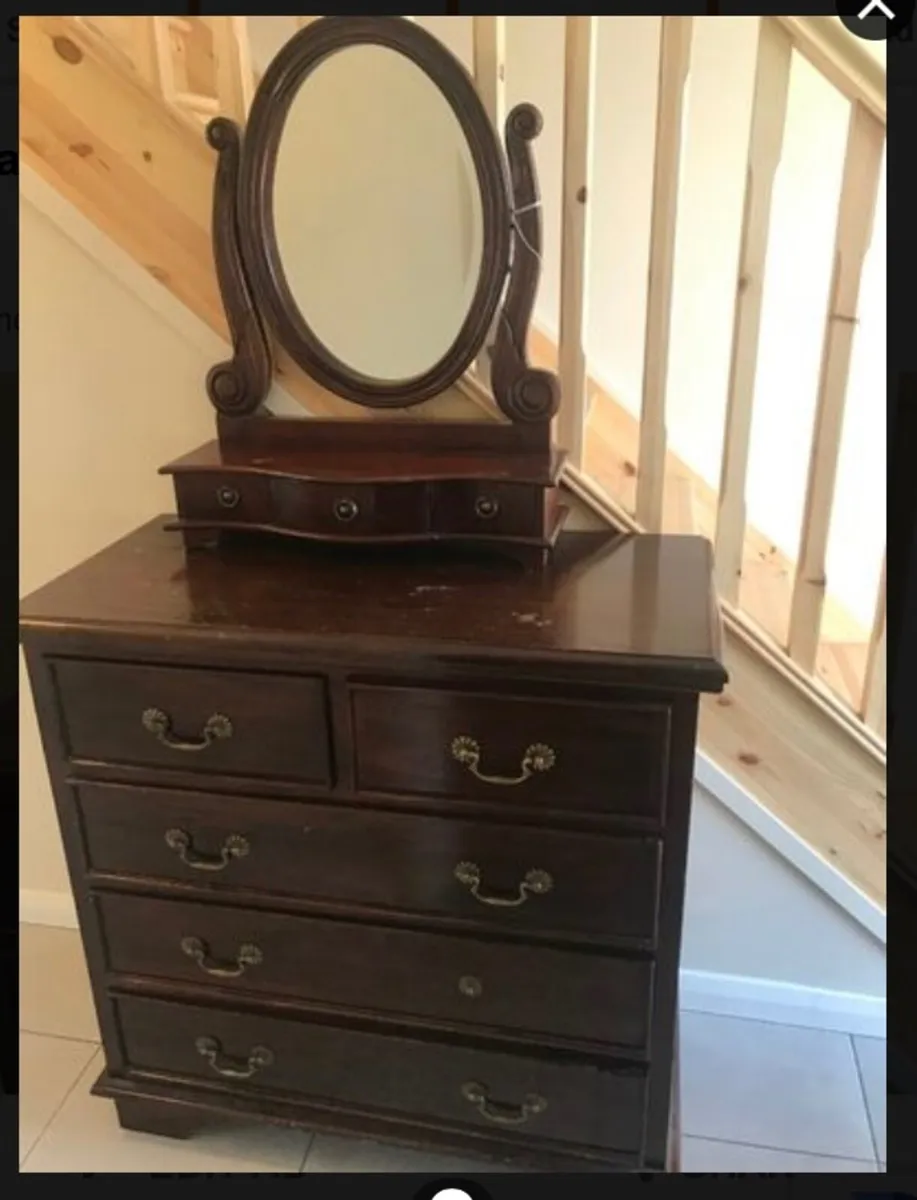 Chest of drawers with mirror - Image 2