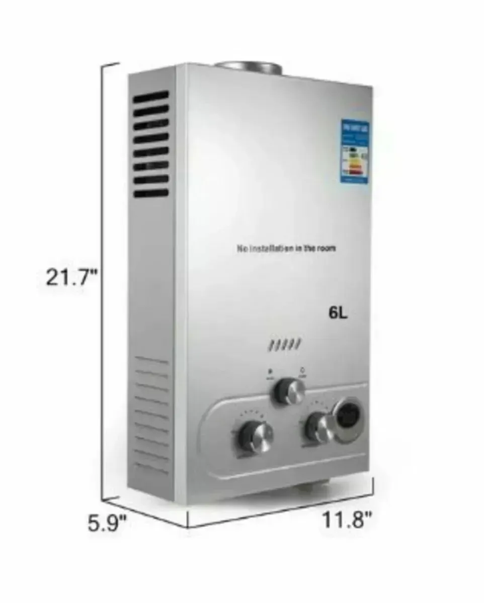 6 L Hot Water Heater LPG Propane Gas Water Heater - Image 3