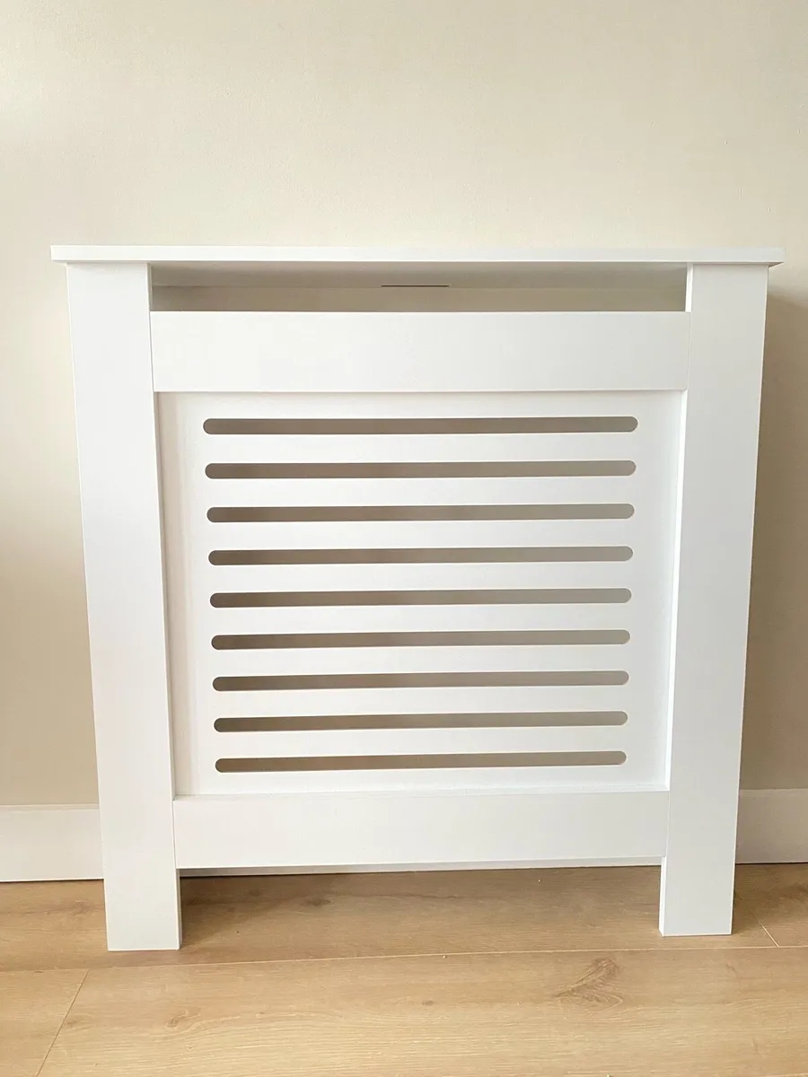 White Radiator Cover - Image 1