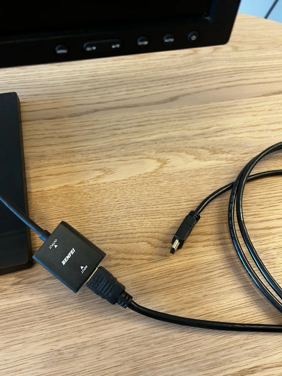 Samsung 24” Monitor with HDMI adapter - Image 3