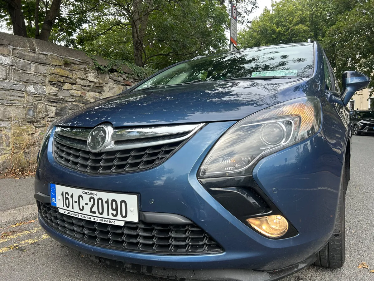 2016 OPEL ZAFIRA 7 SEATS SAT NAV NCT JANUARY 2027 - Image 1
