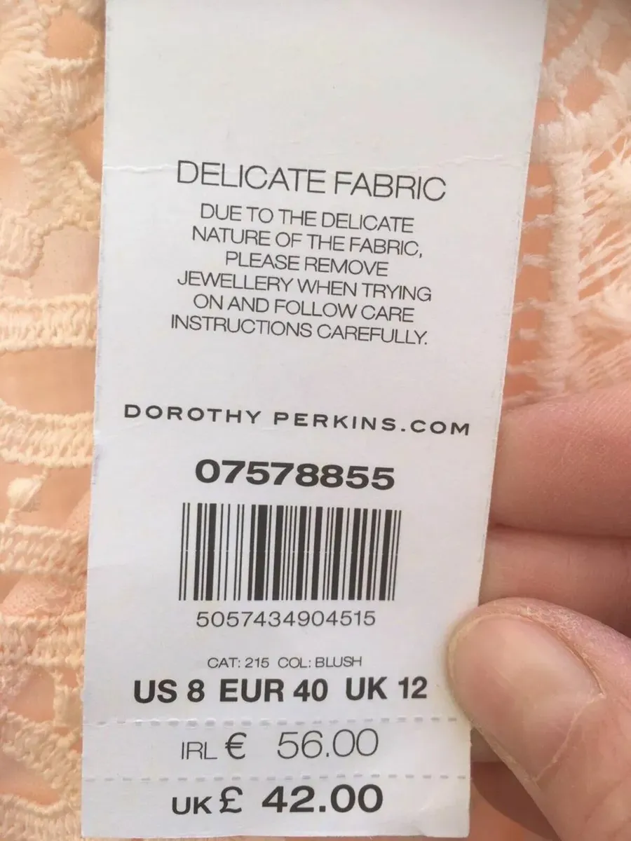 NEW WITH TAGS, Dorothy Perkins Lace Dress, Size 12 - Image 2