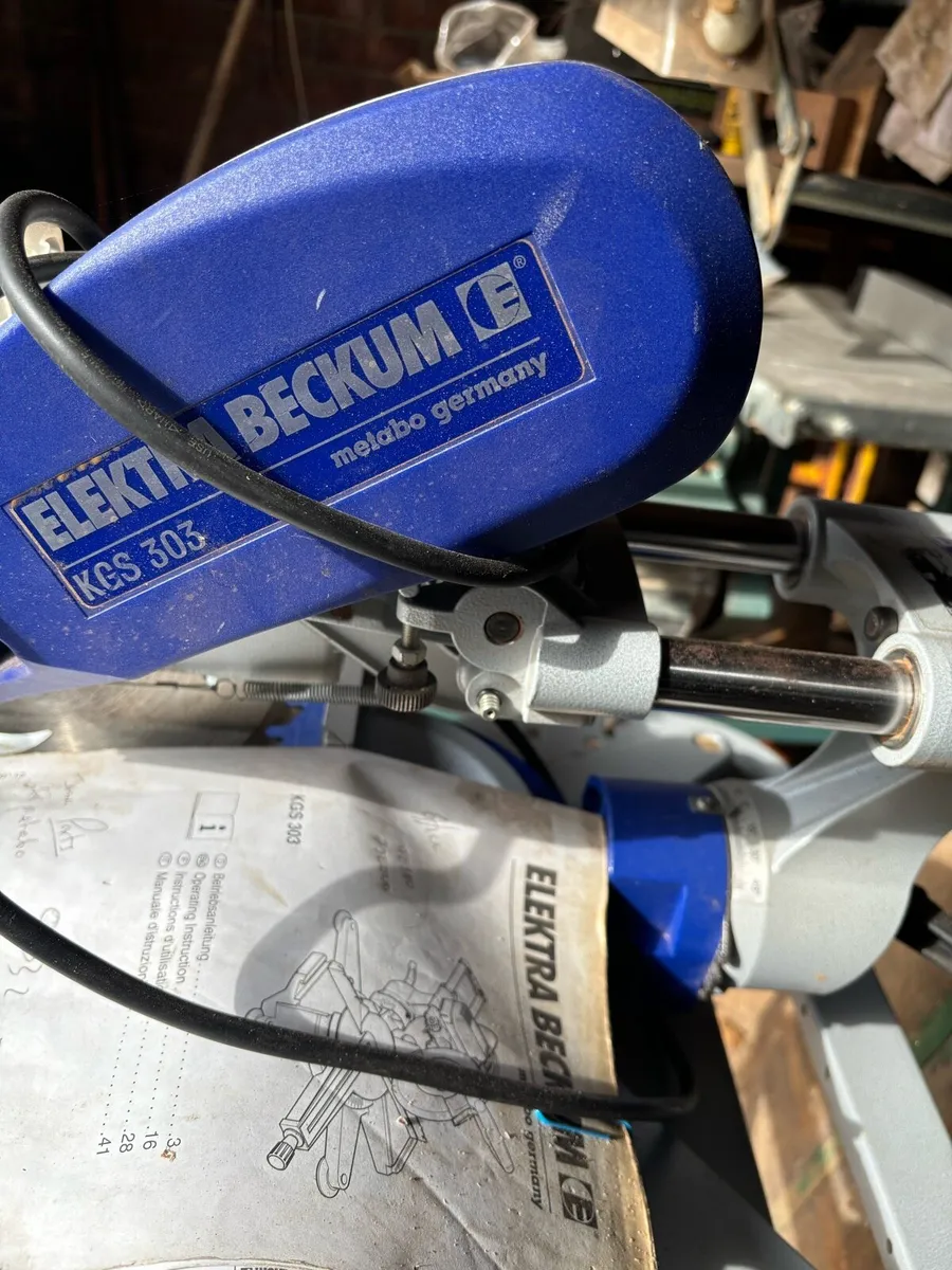 Electra Beckum mitre saw with stand - Image 2