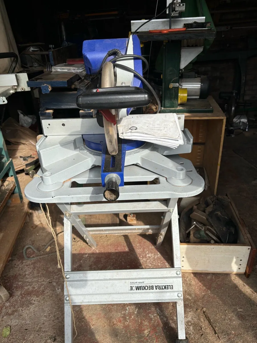 Electra Beckum mitre saw with stand - Image 4