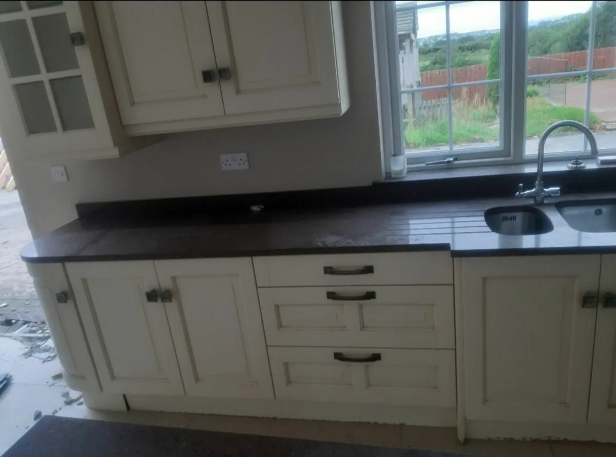 Solid Oak Painted Kitchen - Image 1