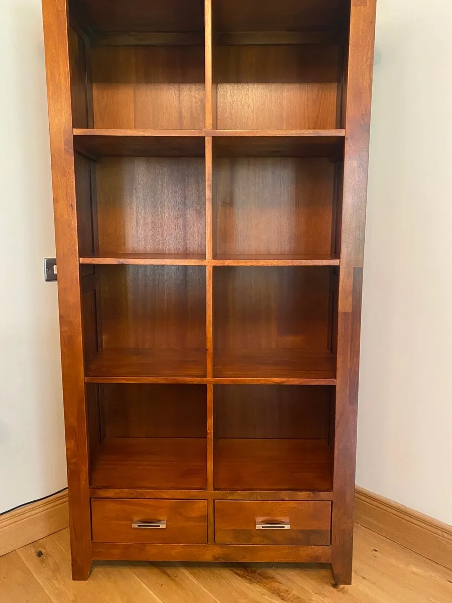 Solid wood book/display case
