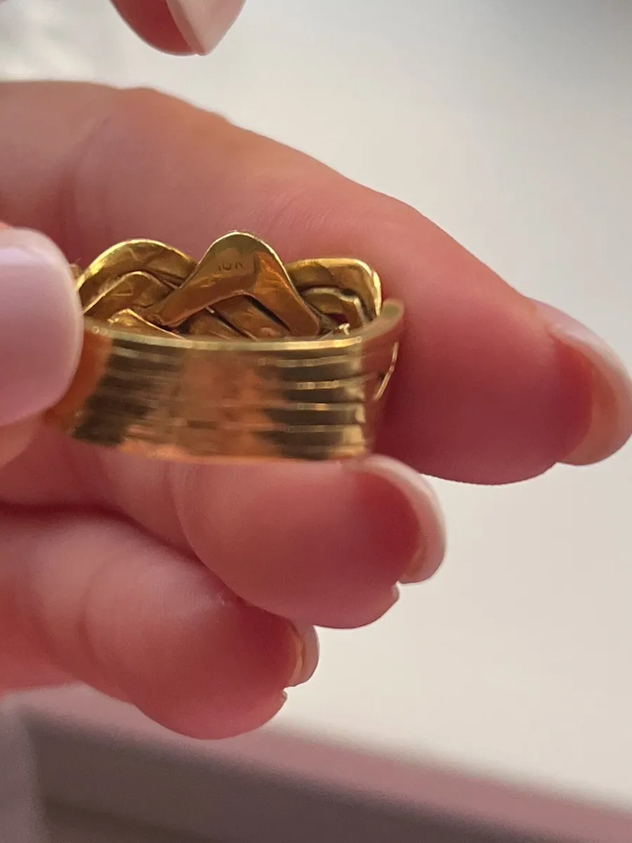 Gold Puzzle Ring - Image 4