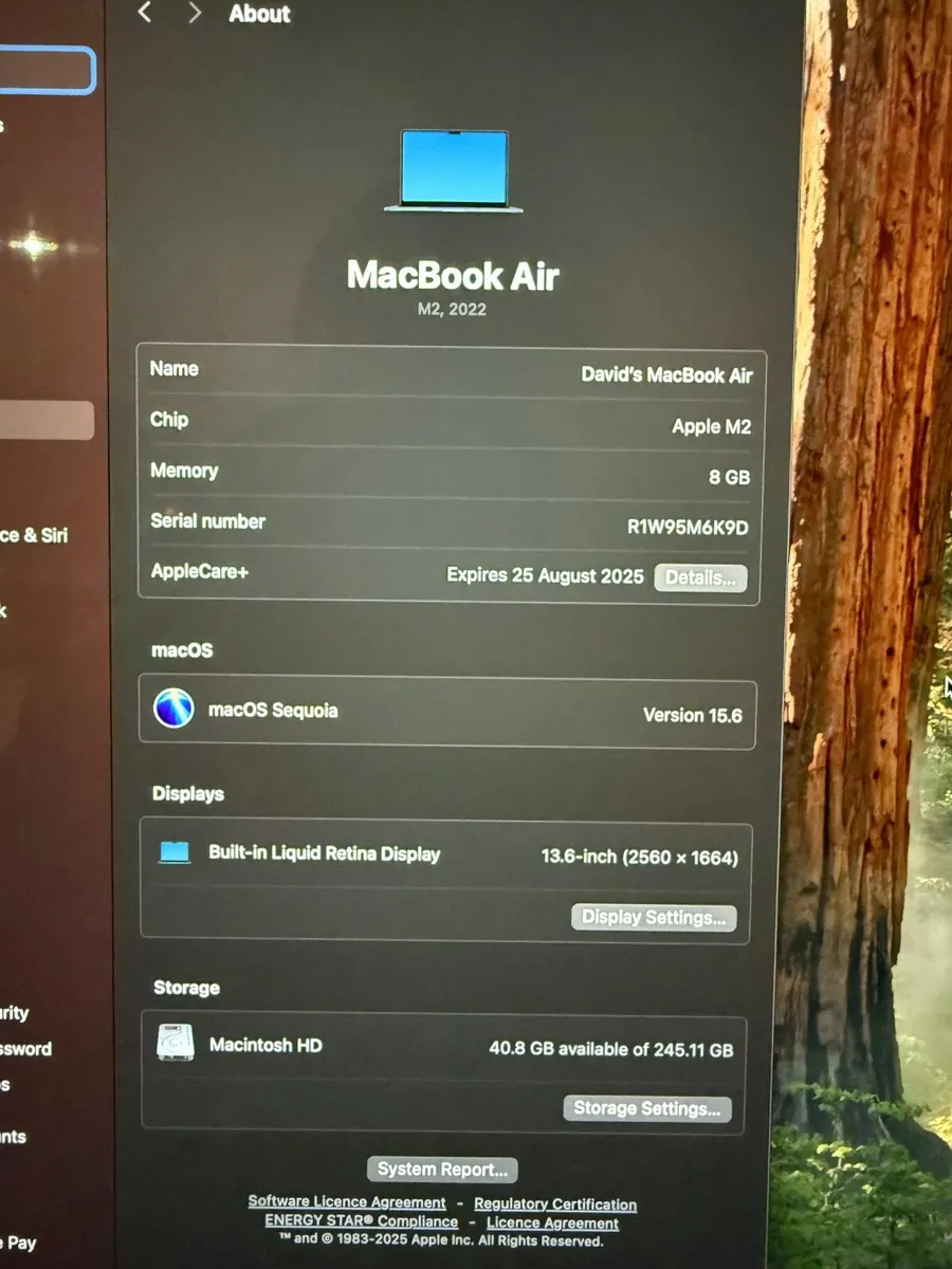 MacBook Air M2 (2022) Midnight 8GB/256GB - Image 4