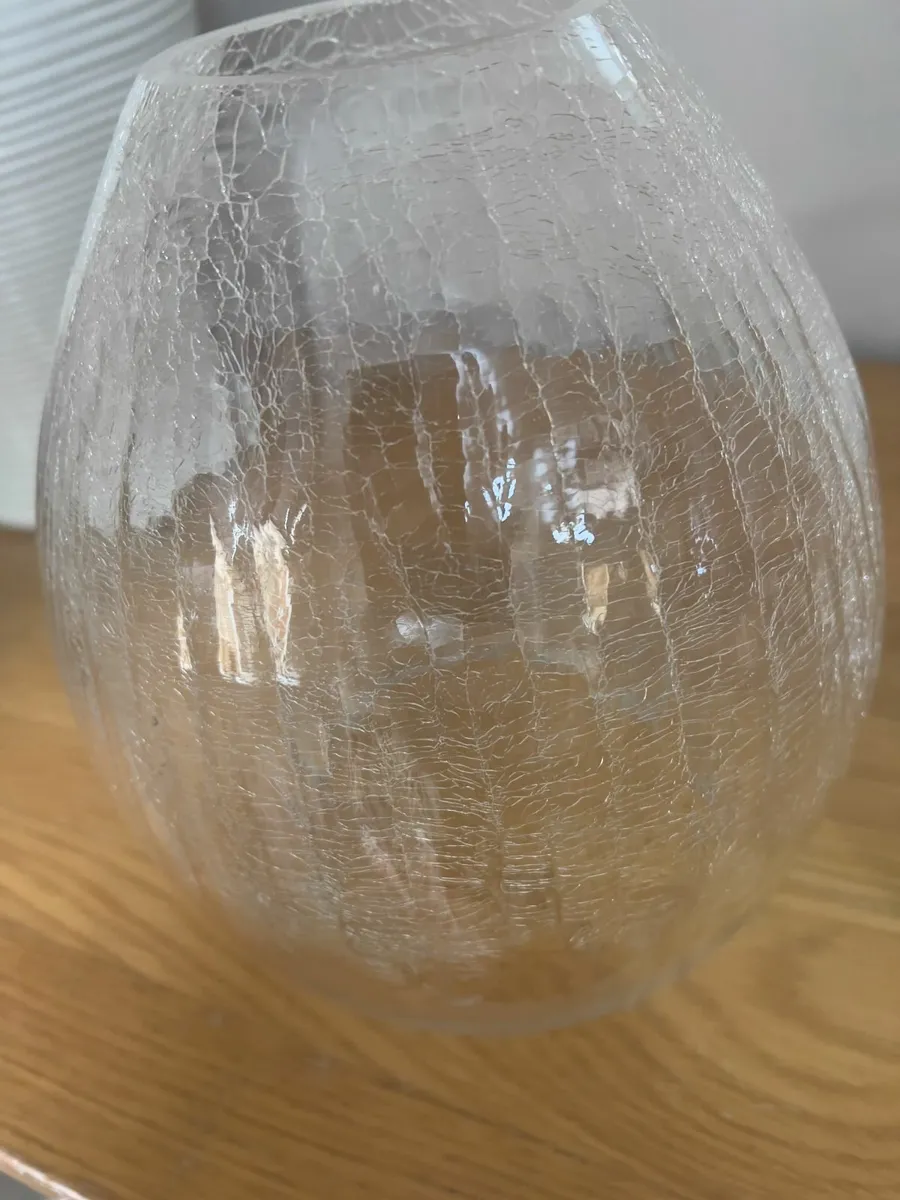 Light Shades - 2 Clear glass crackle-effect - Image 3