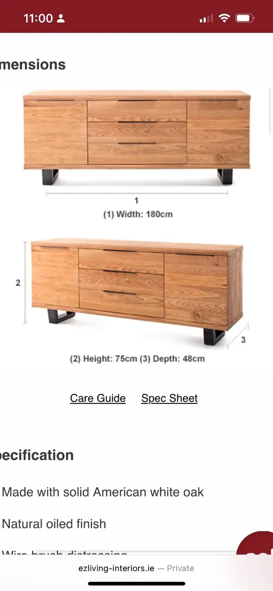 EZ Living Calia sideboard - Image 3