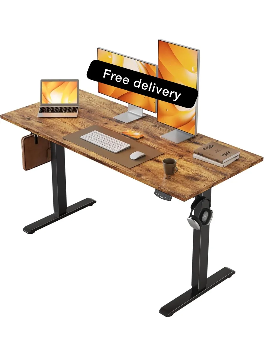 Electric Standing Desk, 120 x 60 cm Height Adjusta - Image 1
