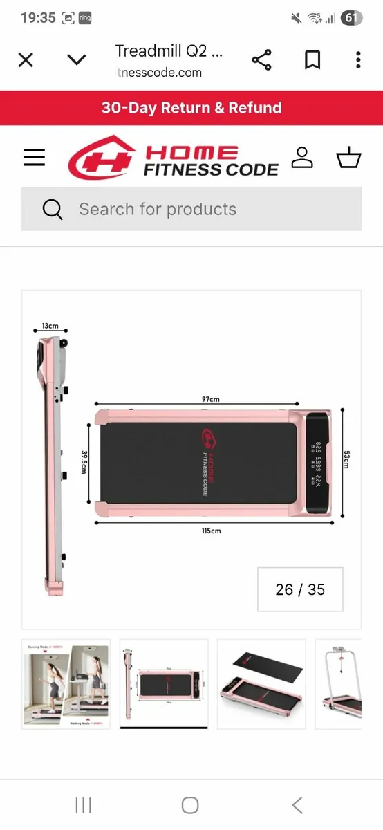 My fitness code Treadmill - Image 1