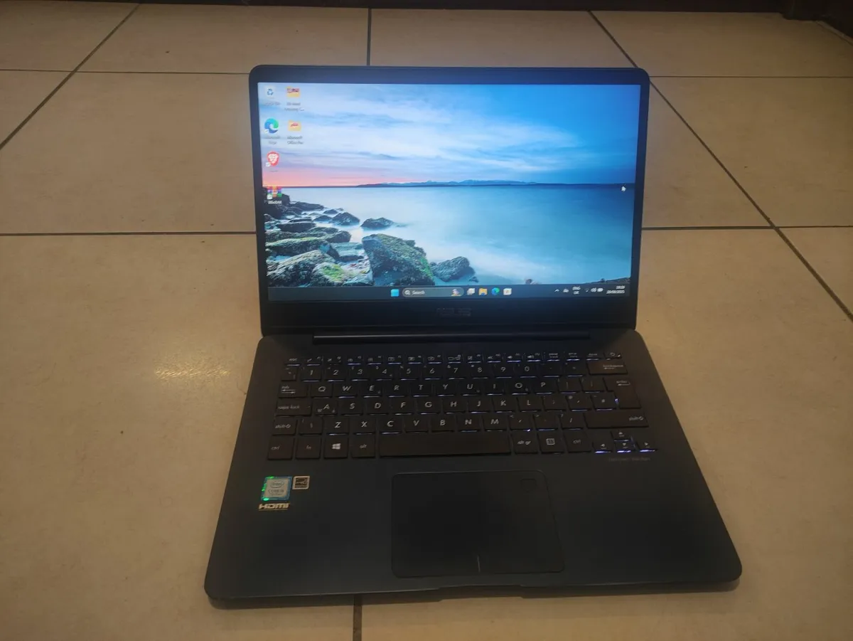 Asus ZenBook Navy Blue i5 Microsoft Office - Image 1