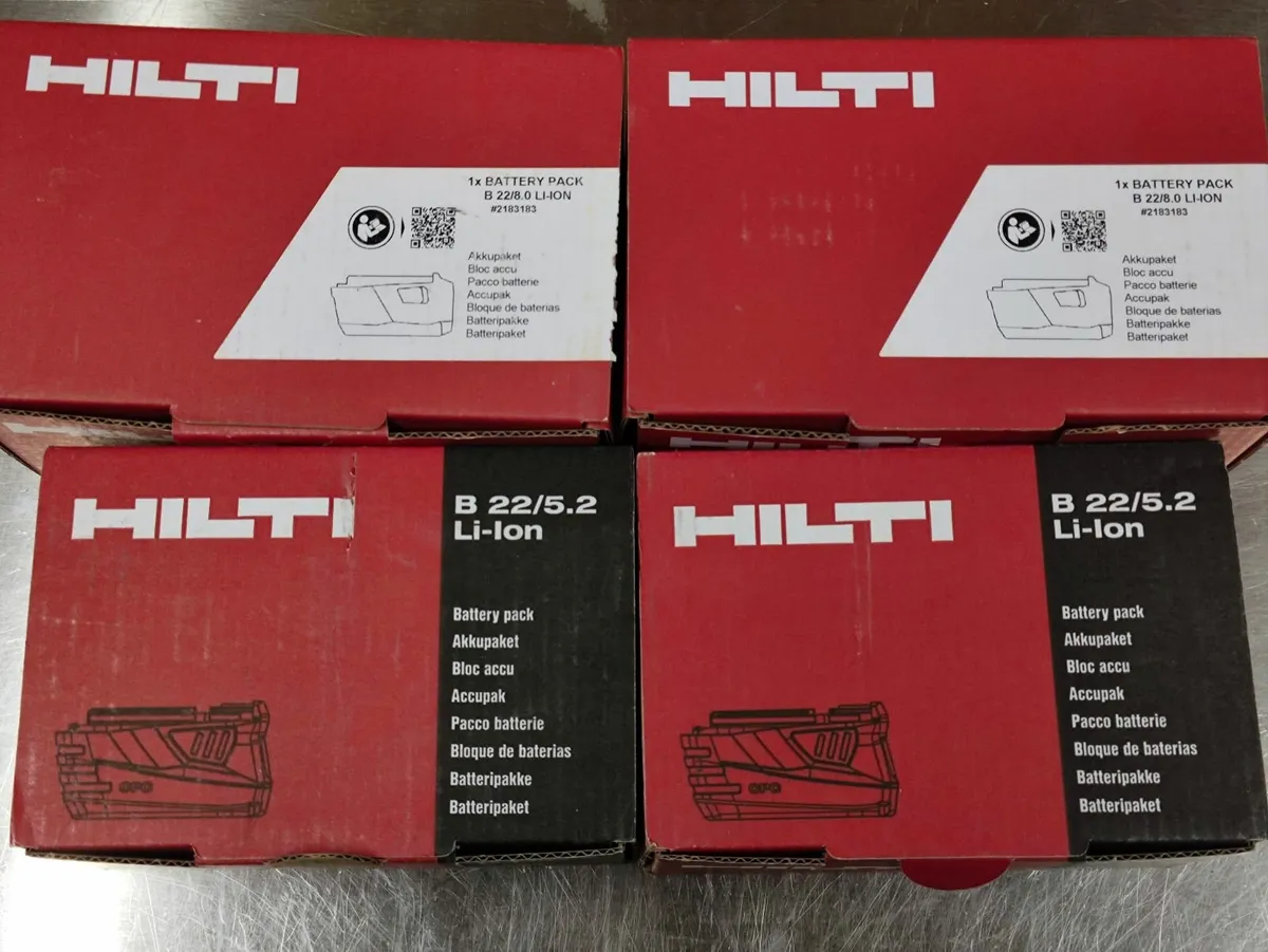 Hilti B22 batteries.  Brand new