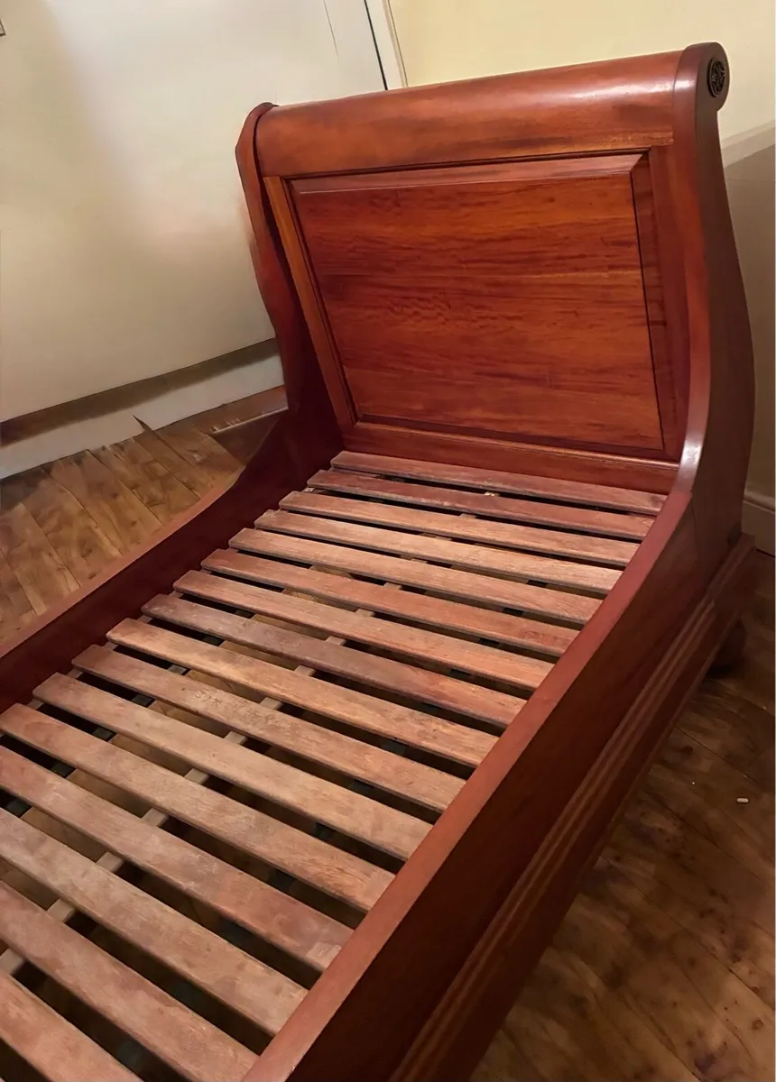 Single Sleigh Bed with Locker and Chest of Drawers - Image 2
