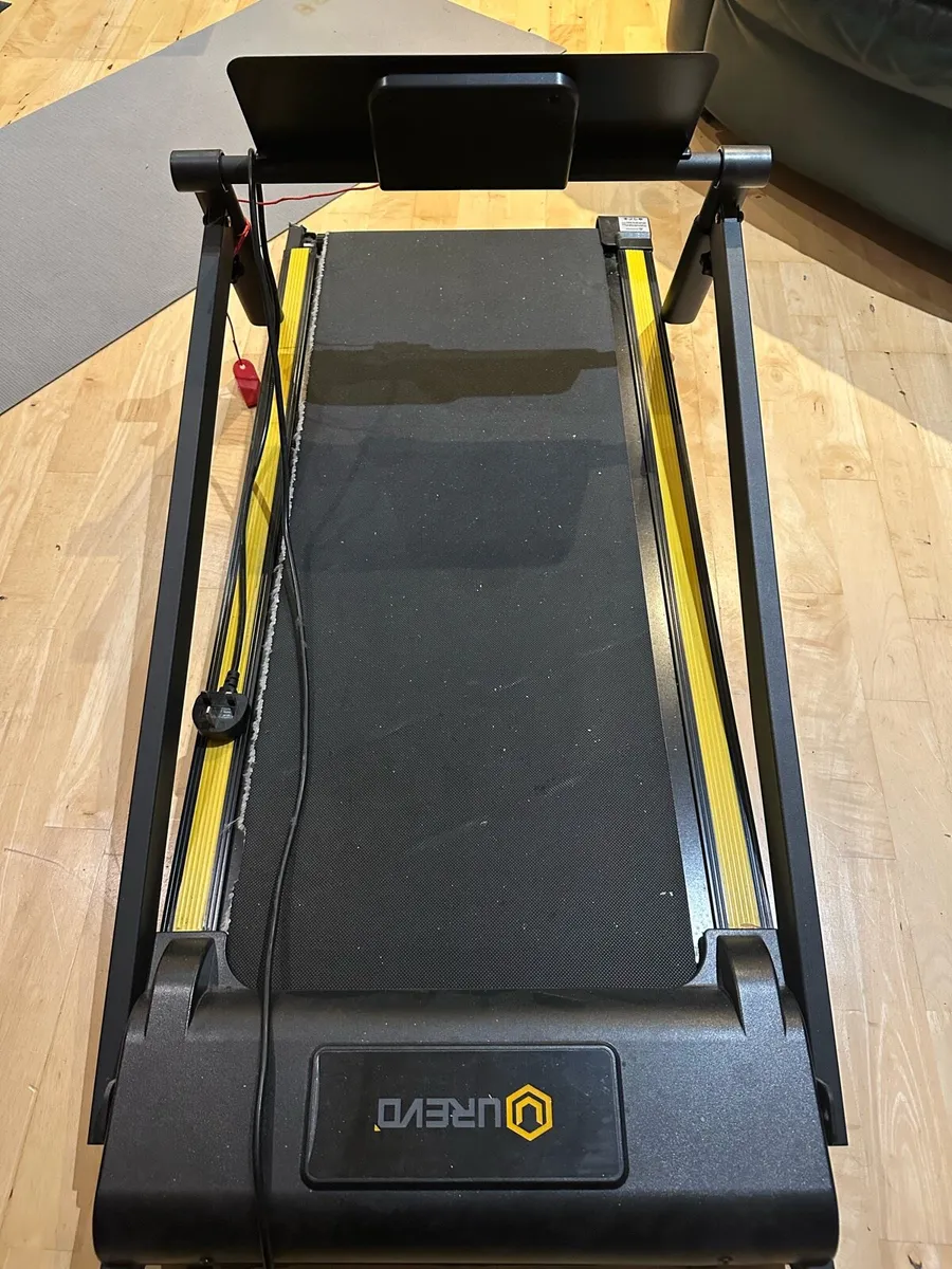 Folding under desk walking pad tread mill - Urevo - Image 2