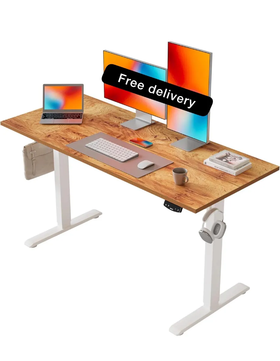 Electric Standing Desk, 120 x 60 cm Height Adjusta - Image 1