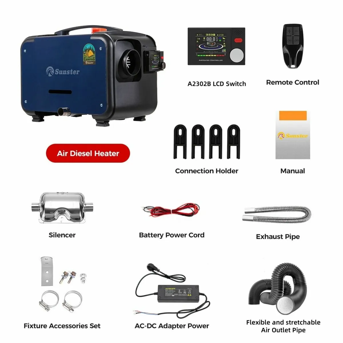 Diesel Air Heater with 220V  power and Bluetooth. - Image 4