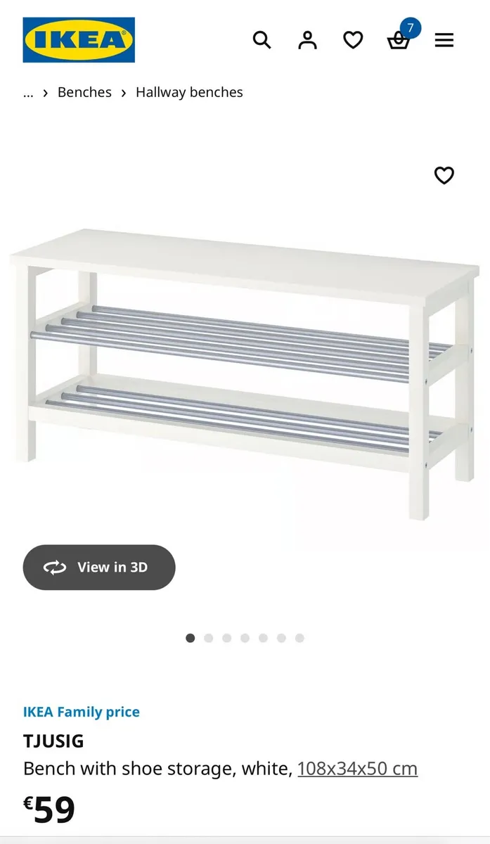 Shoe Storage Bench - Image 1