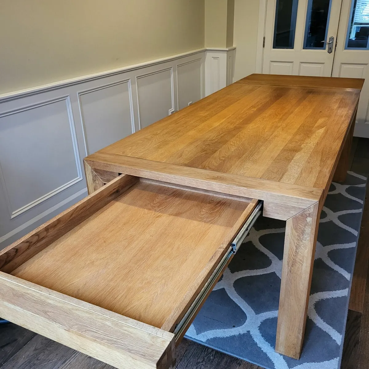 Solid Oak Dining Table - Image 2