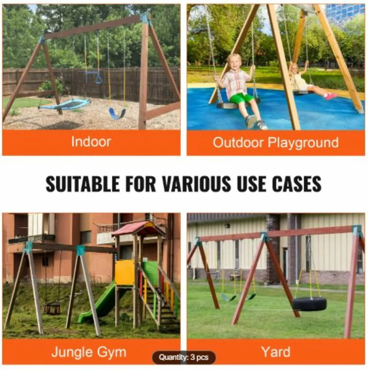 A-Frame Middle Swing Set Brackets, Heavy Duty Car - Image 4